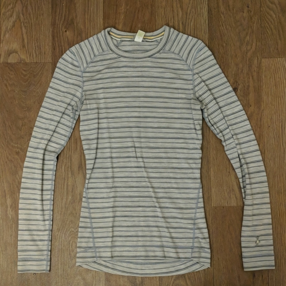 Smartwool base layer, gray stripe